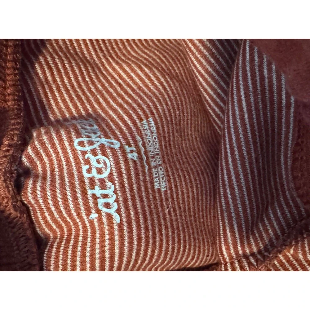 Cat & Jack Toddler Boys Girls Rust Ribbed Knit Jogger Pants Size 4T Terracotta